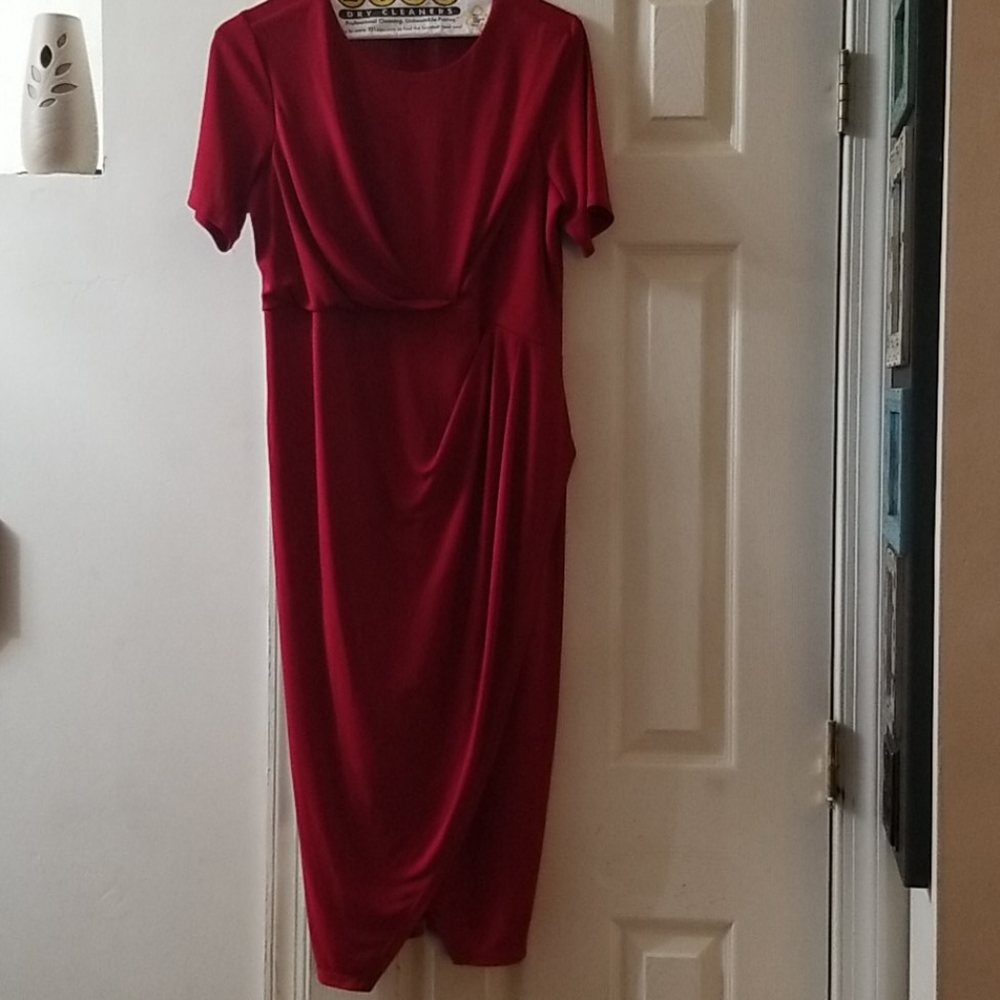 Asos maternity dress in red